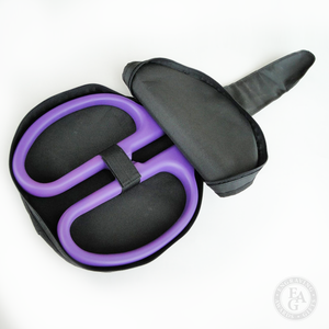 large carrying case purple scissors