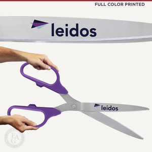 25" Purple Ribbon Cutting Scissors with Silver Blades