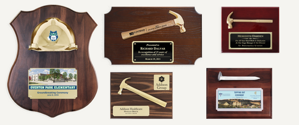 Topping Off / Topping Out Award Plaques - Engraving, Awards & Gifts