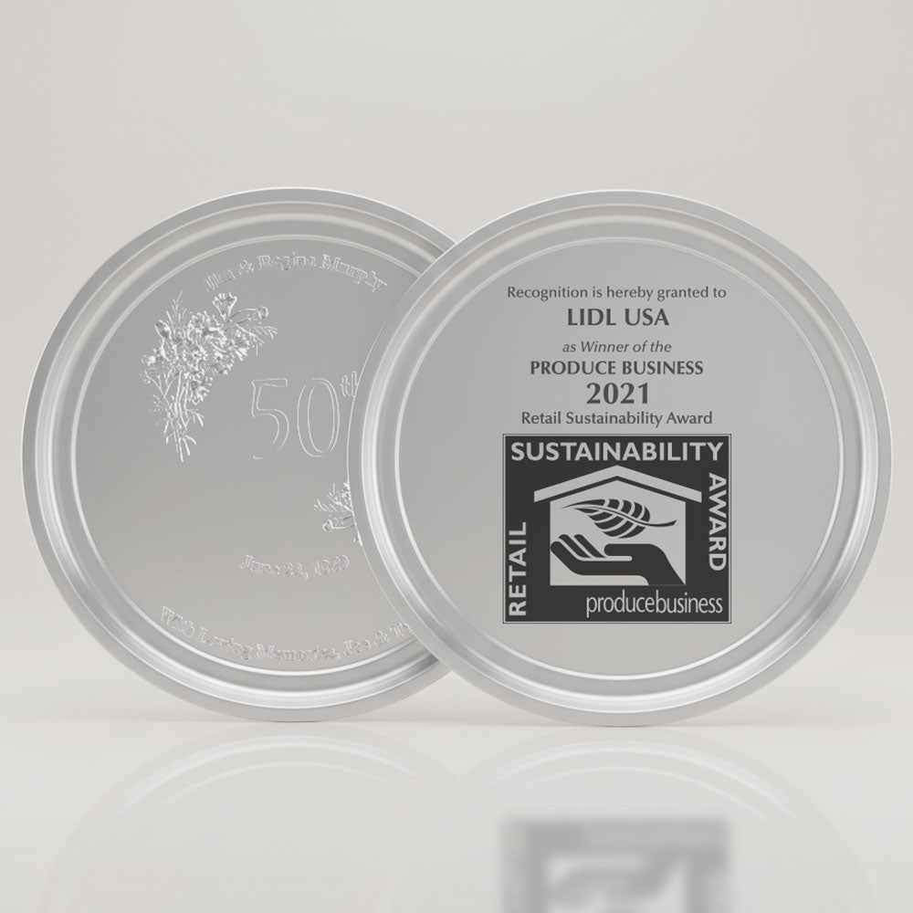 12" Diameter Pewter Gallery Edge Tray