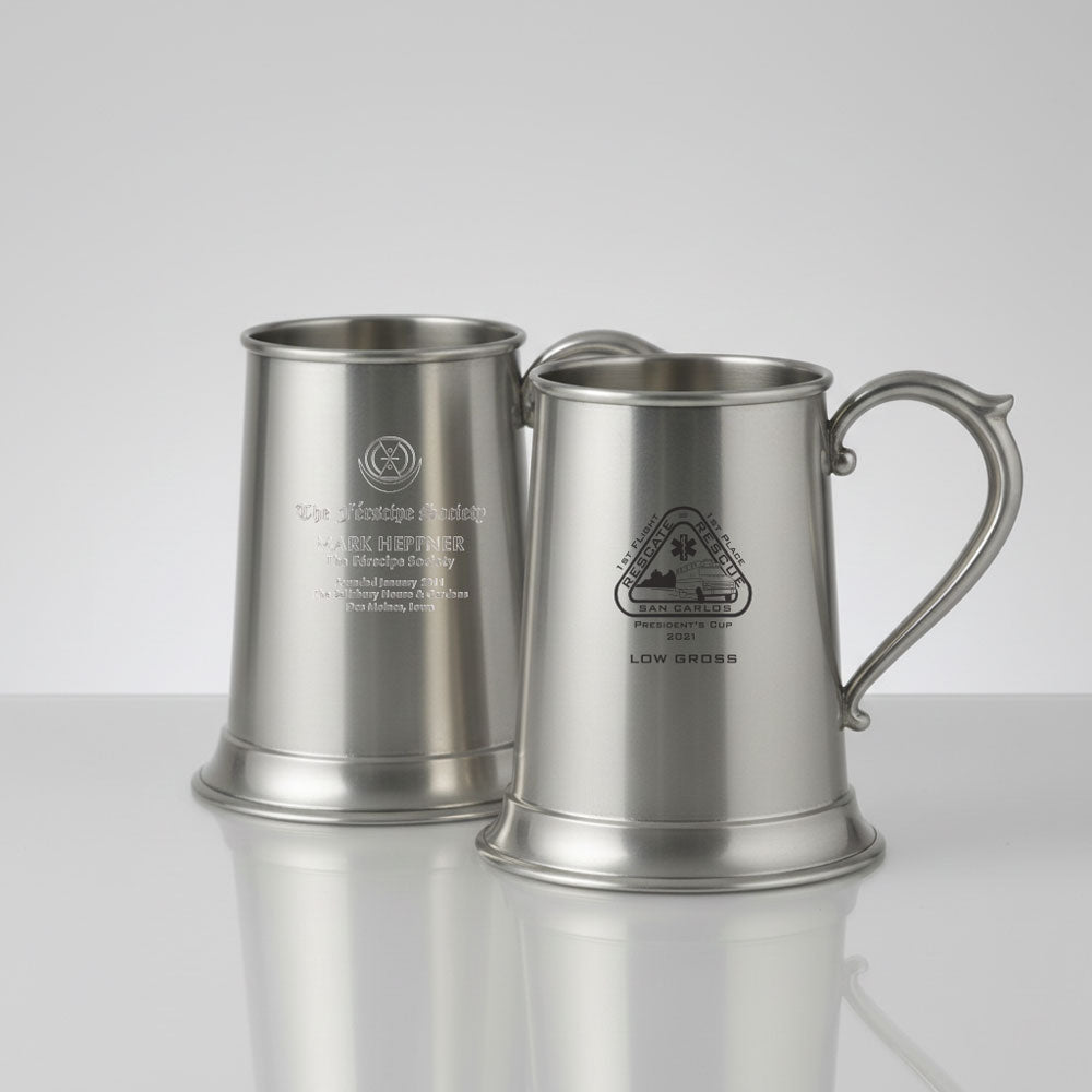 16 oz Pewter English Handle Tankard
