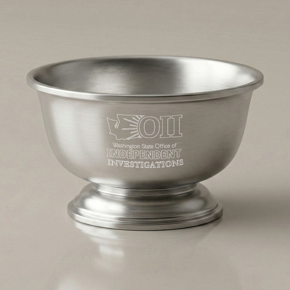 4" - 5" Pewter Revere Bowl Traditional Design for Awards