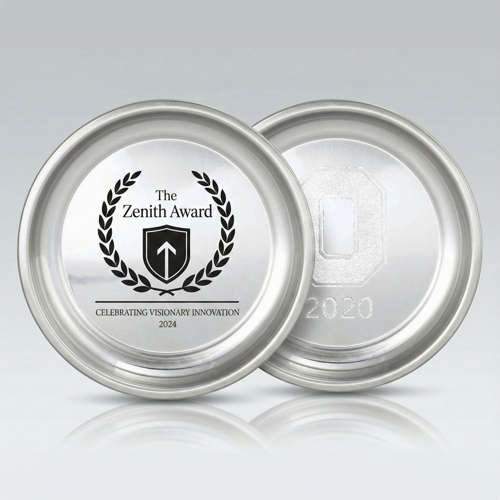 4.75" Diameter-Pewter Gallery Edge Tray