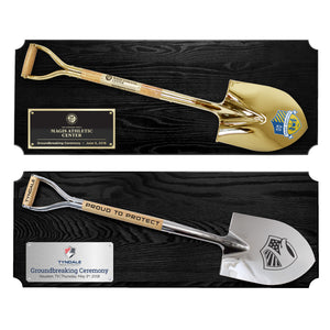 42" x 16" Full Size Shovel Plaque - Black Finish
