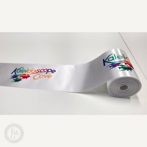 4" Custom Satin Full Color Printed Ribbon