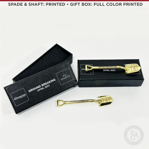 5-1/2" Gold Miniature Ceremonial Shovels
