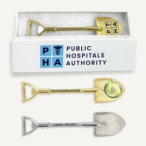 6-3/4" Bright Gold or Silver Finish Miniature Shovel