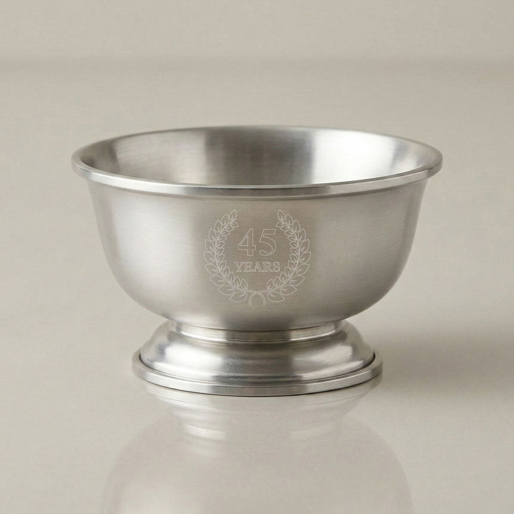 6" - 7" Diameter Pewter Revere Bowl Traditional Design for Awards