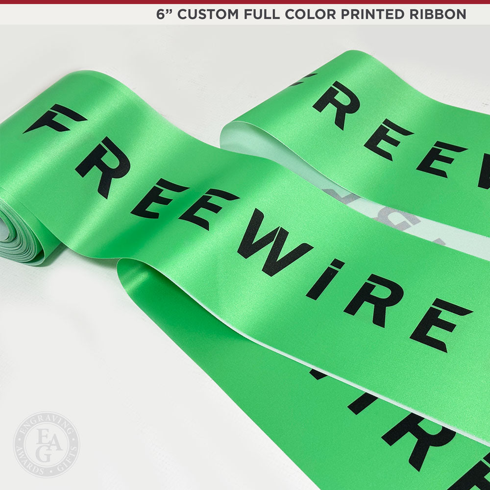 6" Custom Full Color Printed Ribbon Engraving, Awards & Gifts