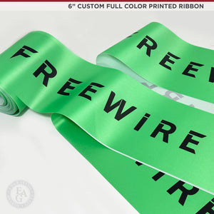 6" Custom Full Color Printed Ribbon