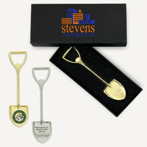 7" Gold & Silver Miniature Ceremonial Shovels