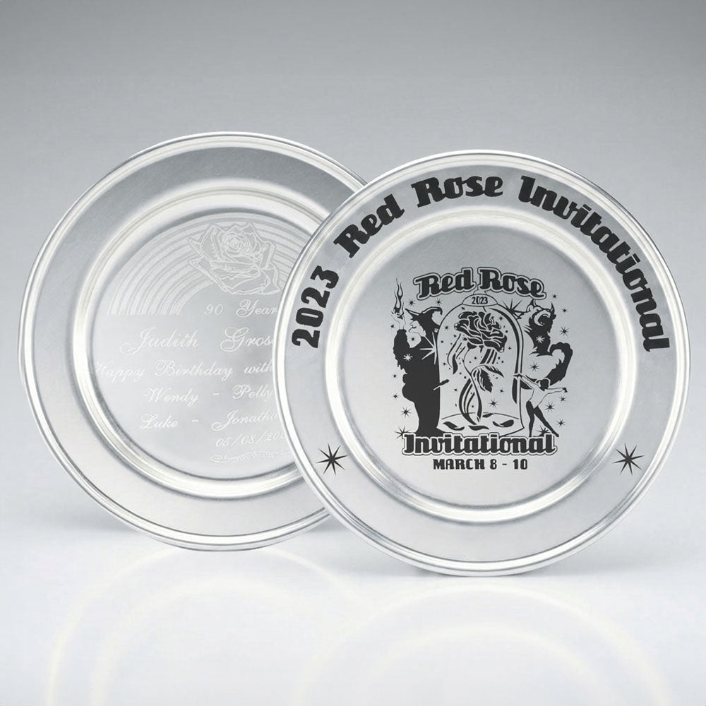 7" Diameter Pewter Danforth Plate