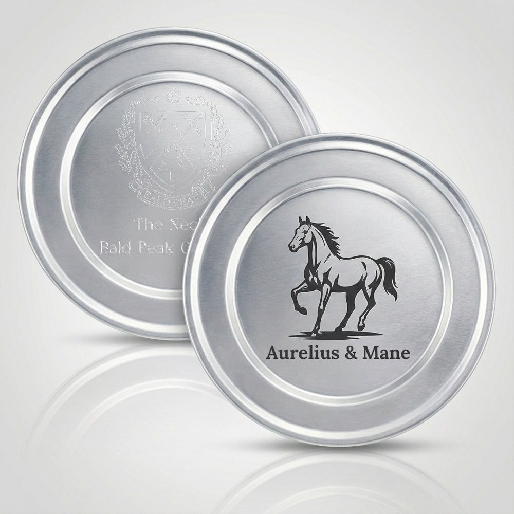 8" Diameter Pewter Danforth Plate