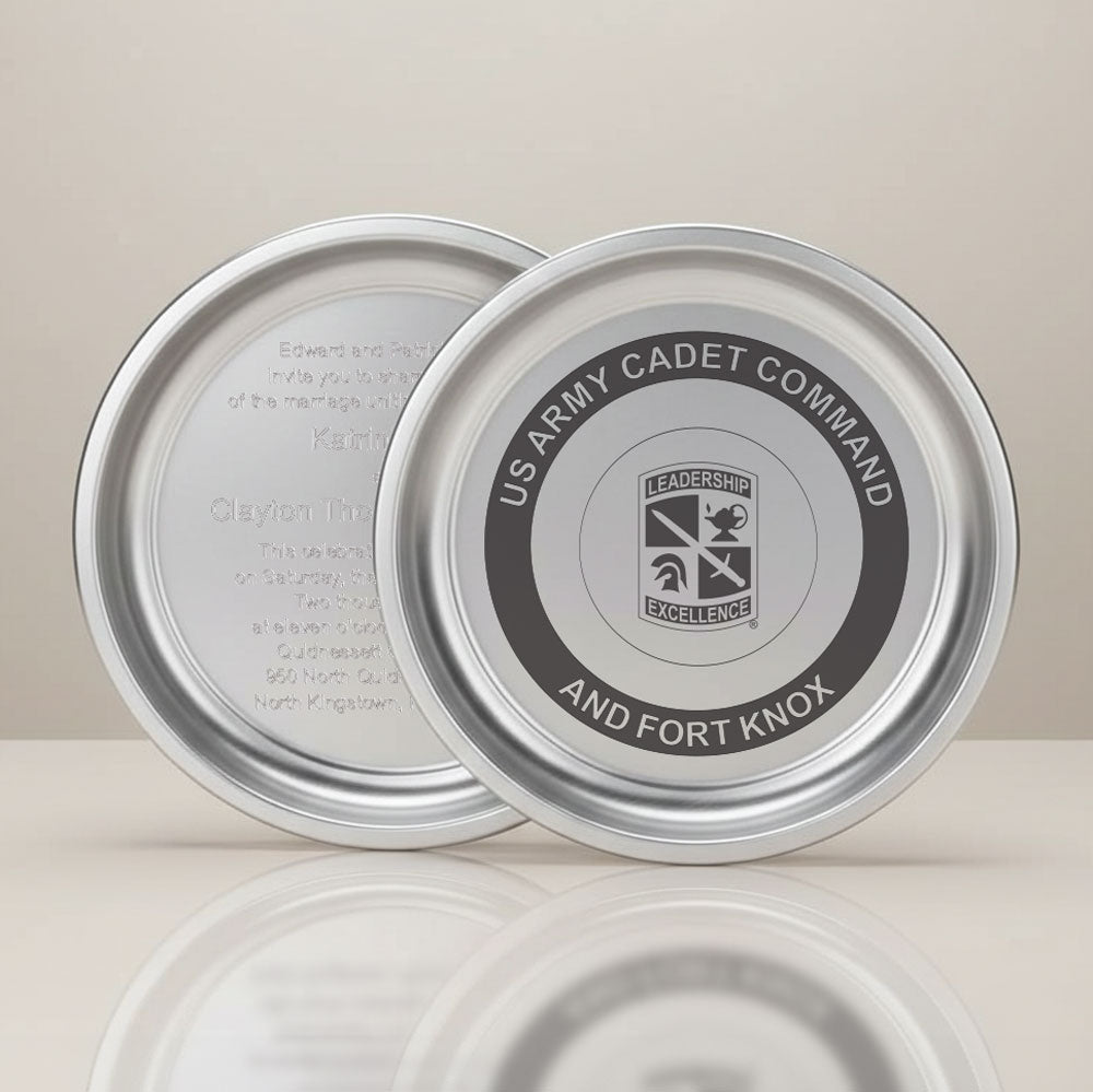 9" Diameter Pewter Gallery Edge Tray