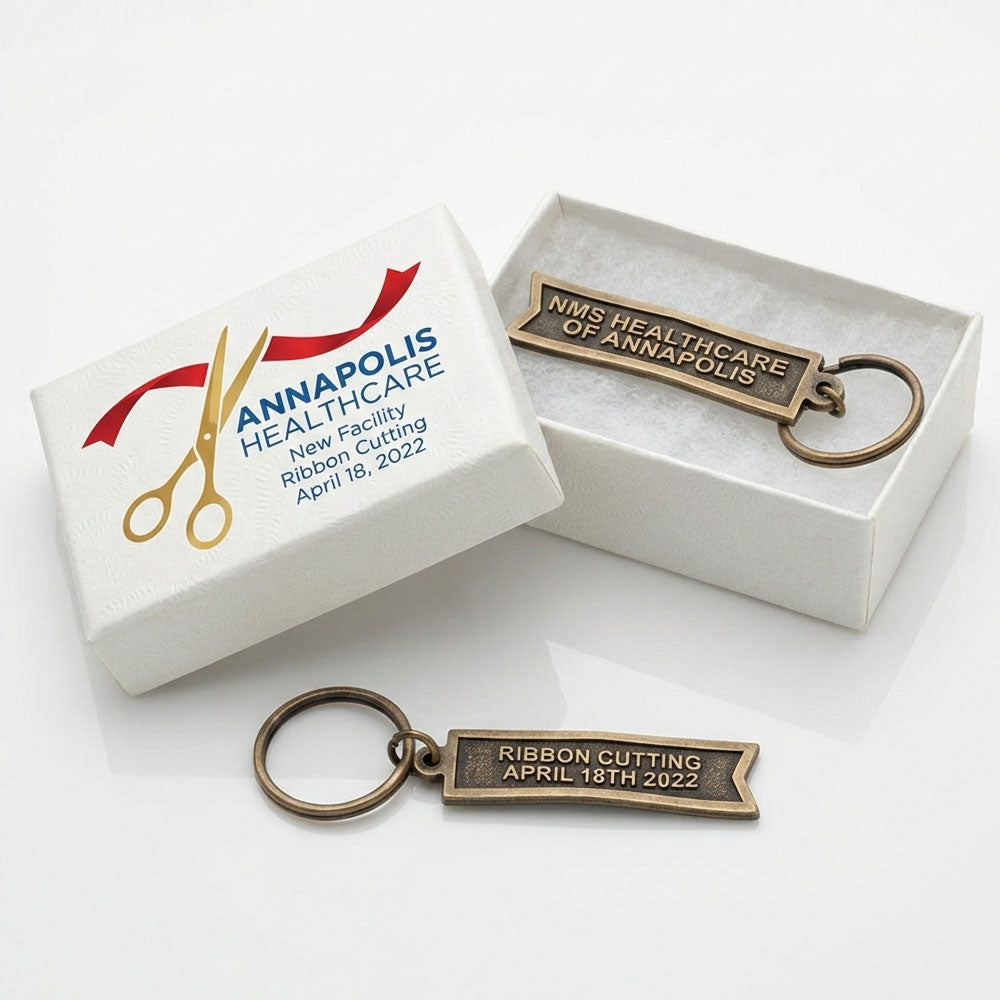 Custom Ceremonial Ribbon Keychains