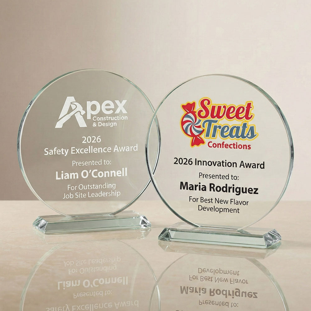 Medium Clear Circle Acrylic Award