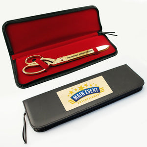 Black Presentation Case for 15" Gold Scissors