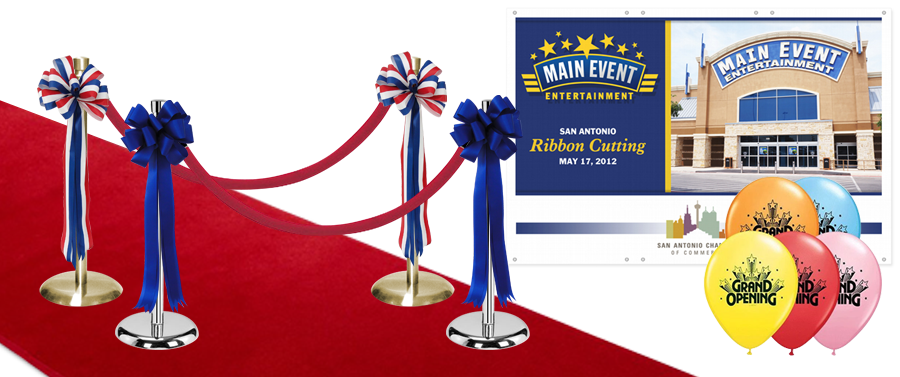 Event Hand Ribbons Ribbon Cuttings & Grand Openings - Engraving, Awards & Gifts