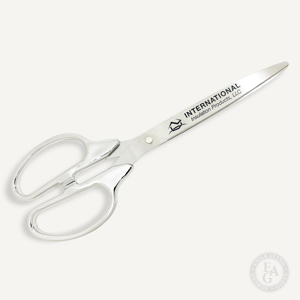 36 Yellow Ribbon Cutting Scissors with Silver Blades