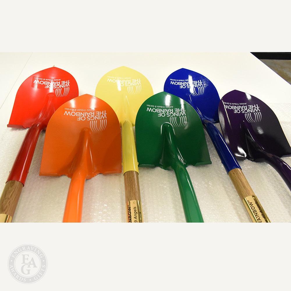 Assorted Rainbow Colors for Custom Painted Shovel Spades