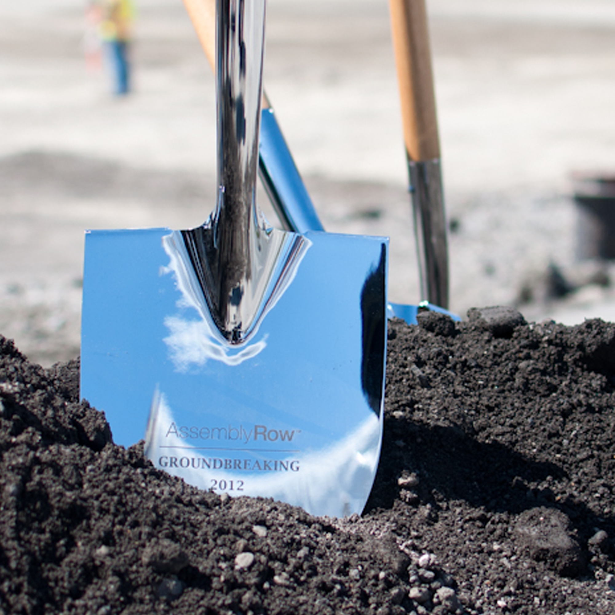 Ceremonial Groundbreaking Shovel - Chrome Plated