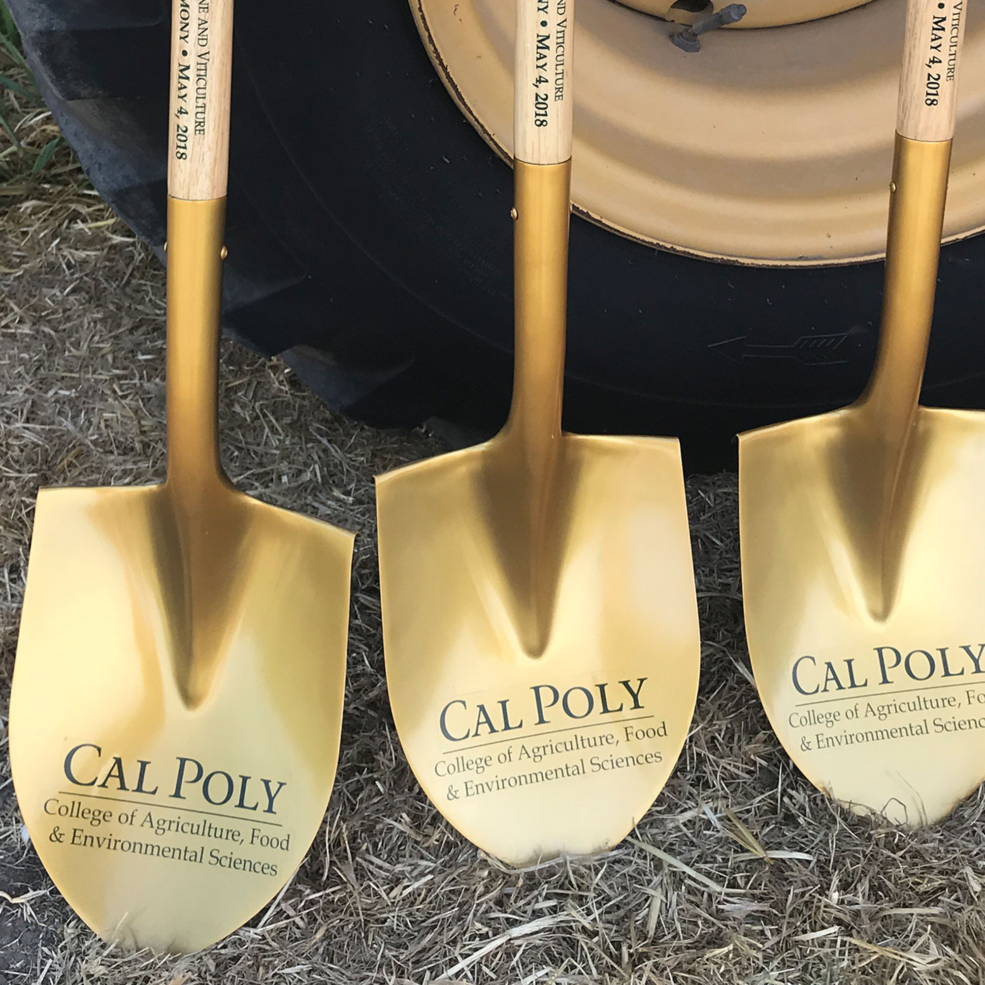 Ceremonial Groundbreaking Shovel - Gold Finish