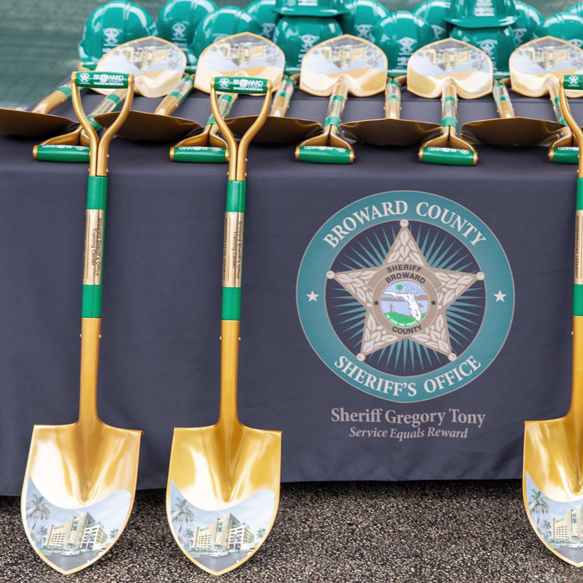 Ceremonial Groundbreaking Shovel - Painted Handle