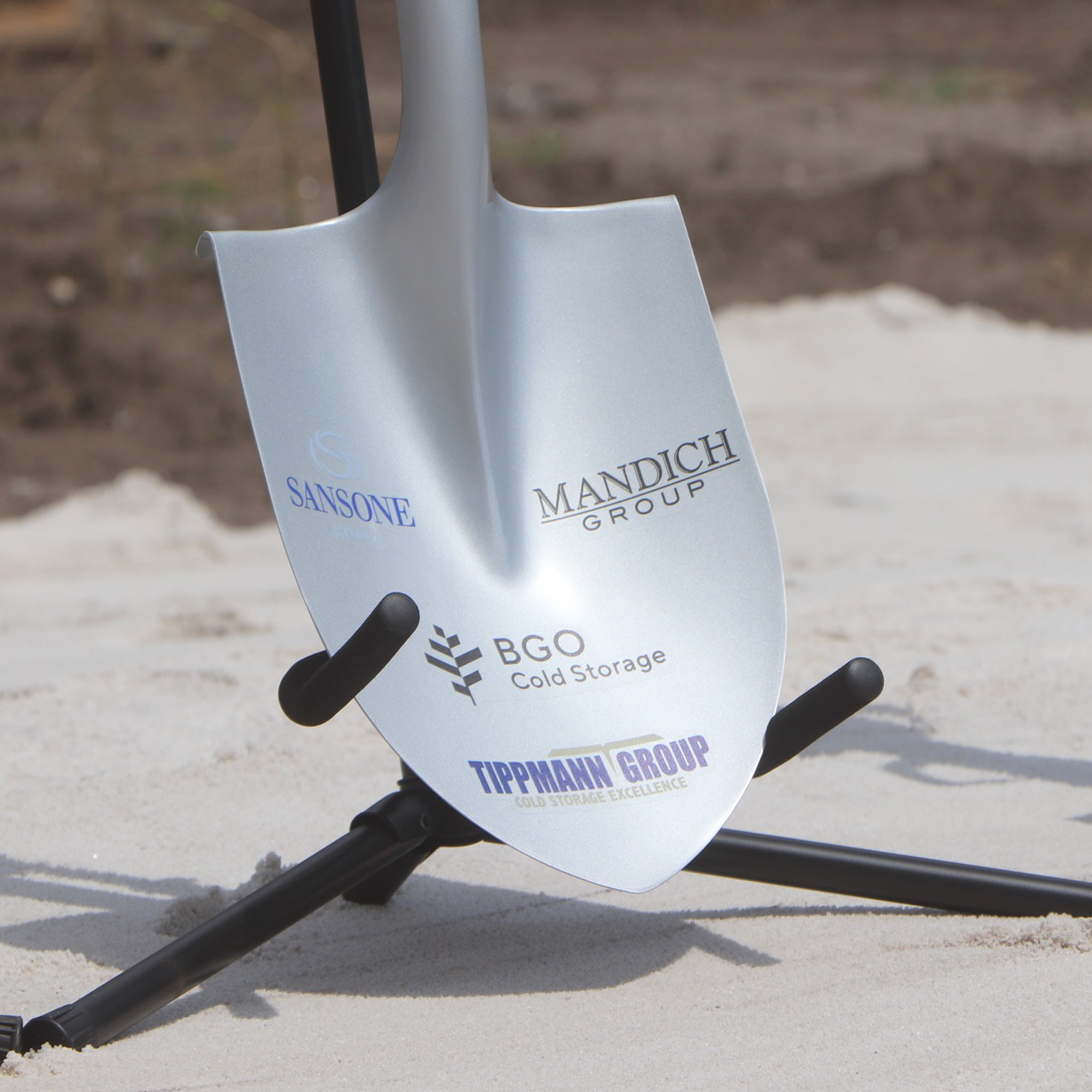 Ceremonial Groundbreaking Shovel - Silver Finish