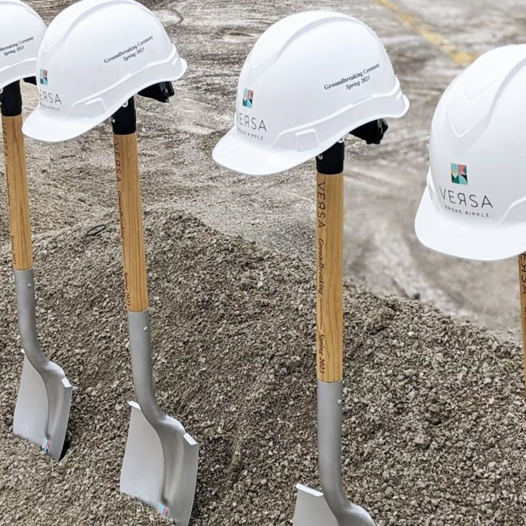 Ceremonial Groundbreaking Shovel - Silver Painted