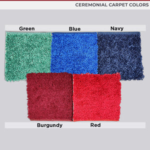 Ceremonial Carpets available in five classic colors