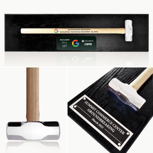 Full Size Chrome Plated Sledgehammer Black Finish Plaque