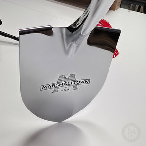 Chrome Plated Specialty Spade Groundbreaking Shovel with Laser Engraving