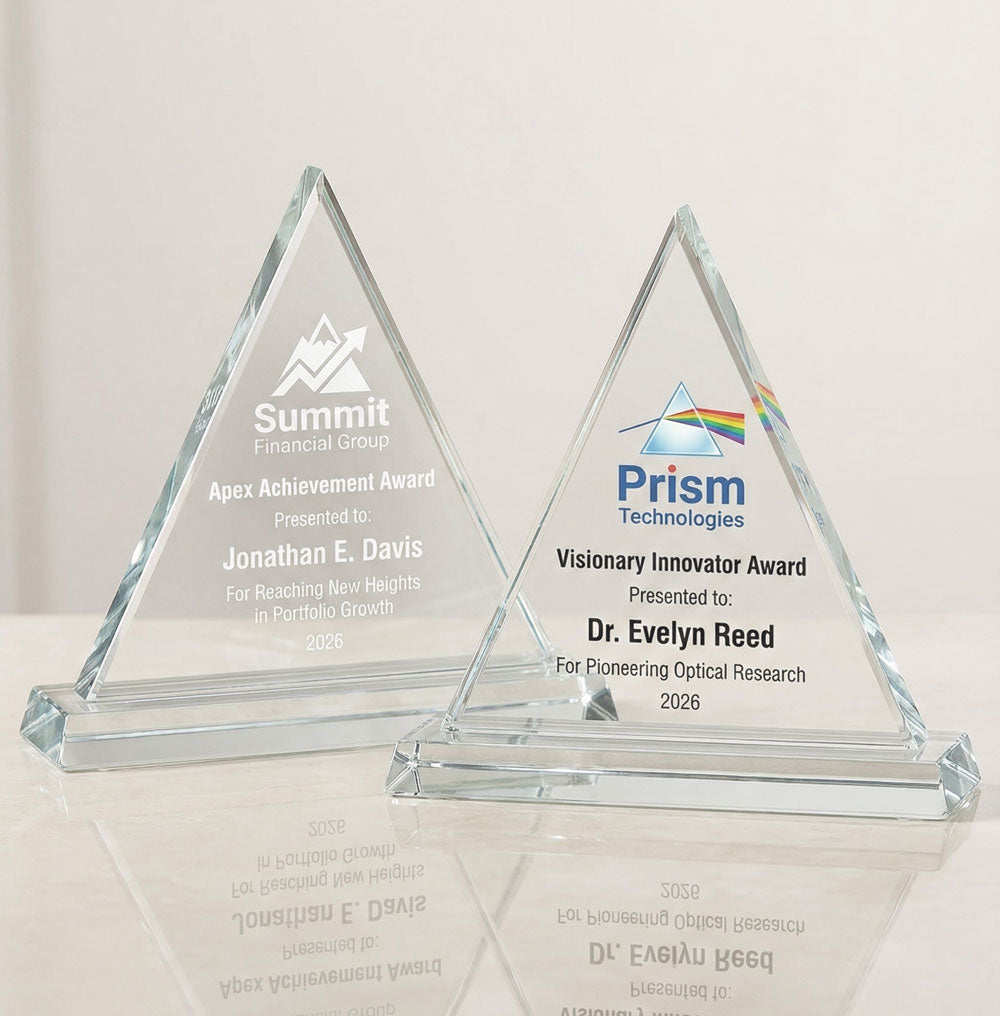 Clear Beveled Triangle Acrylic Award