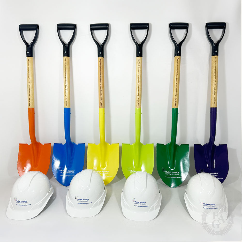 Custom Painted Ceremonial Groundbreaking Shovel - D-Handle - Engraving ...