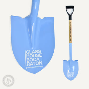 Custom Painted D-Handle Shovel with Vinyl Applique on Spade and Laser Engraved Shaft