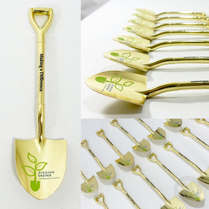 8" Gold Miniature Ceremonial Shovels