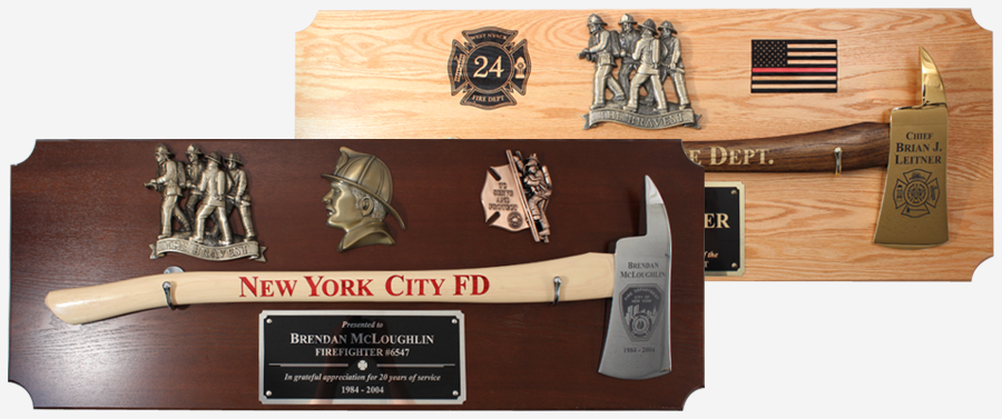 Large Firefighter Axe Plaques