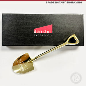 8" Gold Miniature Ceremonial Shovels