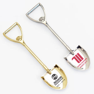 7" Gold & Silver Miniature Shovels
