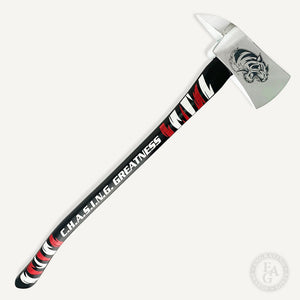 36" Chrome Plated Ceremonial Firefighter Axe - Custom Painted