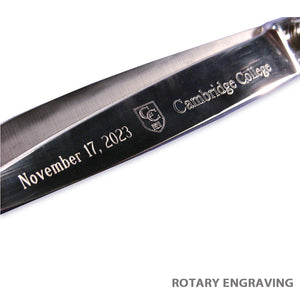 Example of Rotary Engraving on our Scissors
