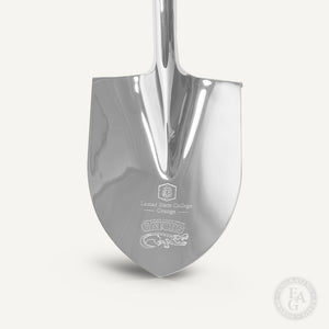 Traditional Chrome Plated Ceremonial Groundbreaking Shovel - D-Handle