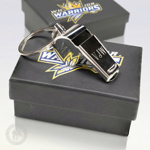 Stainless Steel Whistle Keychain - Engraving, Awards & Gifts