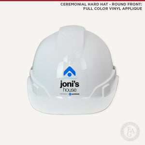 Ceremonial Hard Hat - Round Front: Full Color Vinyl Applique