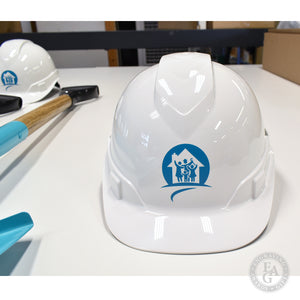 Round Front Hard Hat with Vinyl Applique