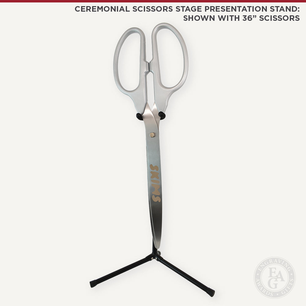 Ceremonial Scissors Stage Presentation Stand: Shown with 36" Scissors