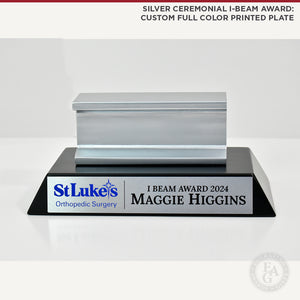 Silver Ceremonial - Beam Award: Custom Full Color Printed Plate 