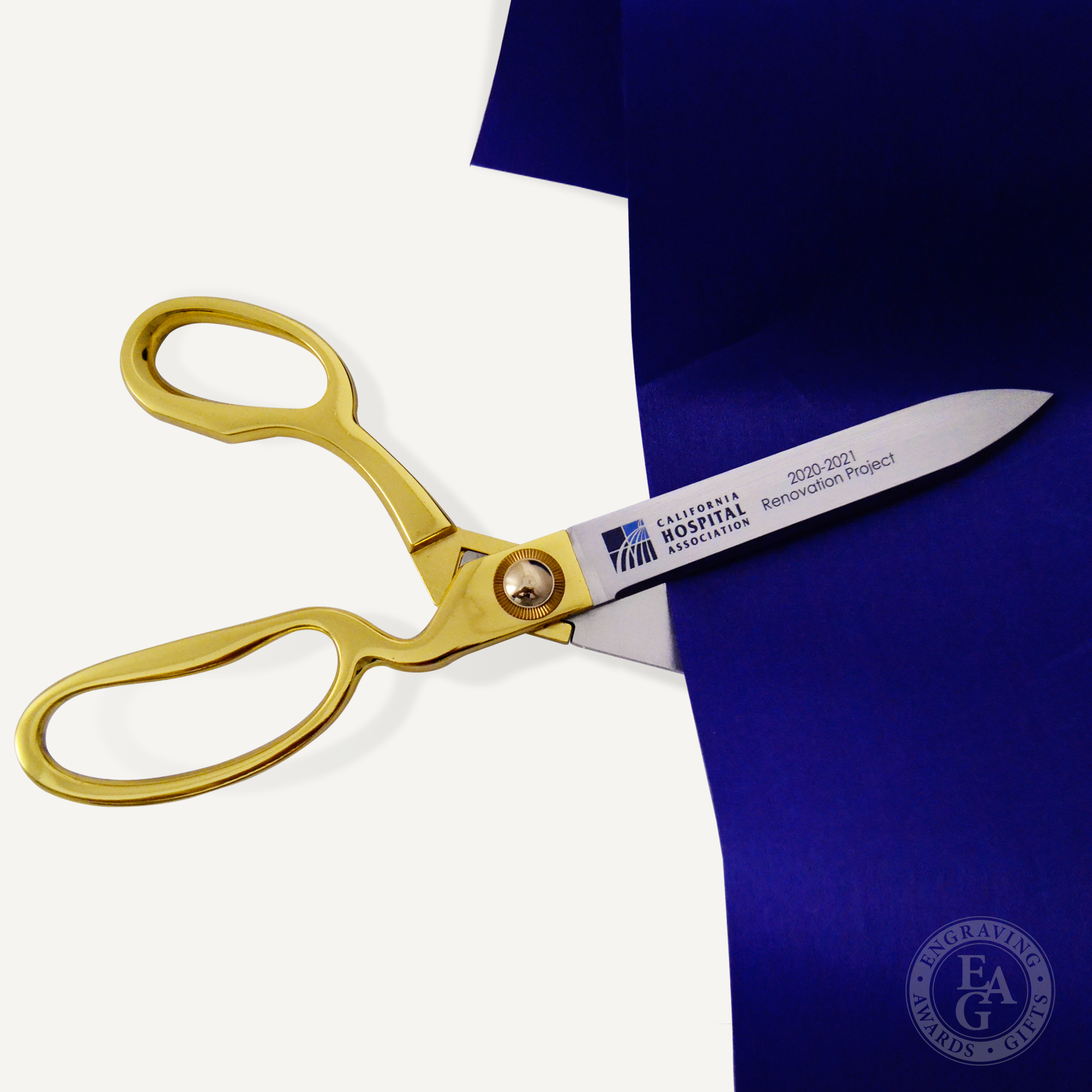 9-1/2 Gold Ceremonial Ribbon Cutting Scissors