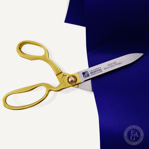 10-1/2" Ceremonial Ribbon Cutting Scissors Full Color Printed