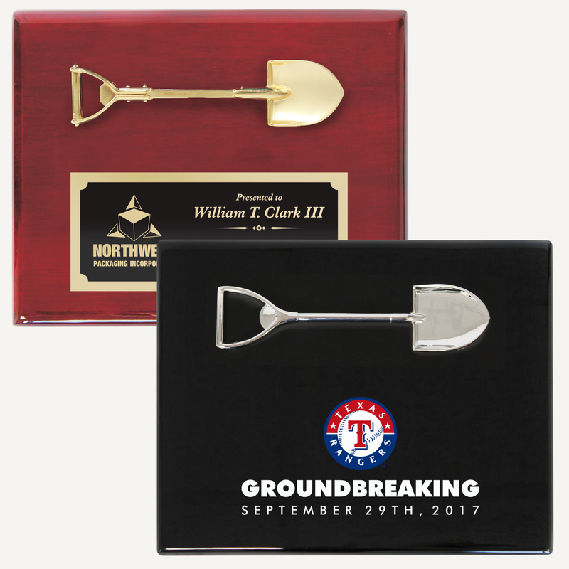 Ceremonial Shovel Plaques Engraving, Awards & Gifts